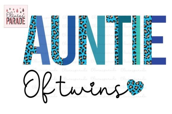 Auntie of Twins Leopard Print Boys: A Bold Design Asset