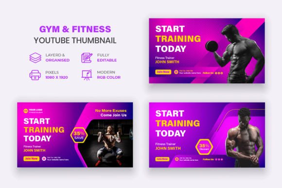 Capturing Fitness Energy: The Ultimate Gym Thumbnail Design