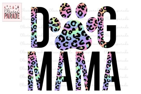 Dog Mama Half Leopard Tie Dye Png: A Bold Design Asset