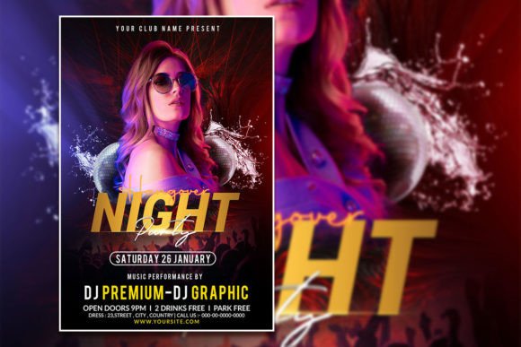 Effortless Event Promotion: Editable Night Party Flyer Template
