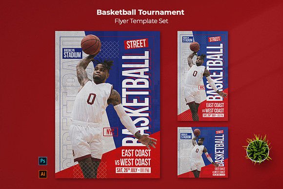Game-Day Graphics: Mastering the Basketball Flyer Template Set