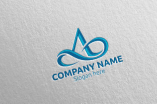 Letter a Logo Design 75: A Modern Icon for Financial & Tech Brands