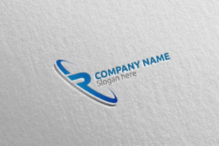 Letter R Logo Design 61: A Modern Icon for Digital & Financial Brands