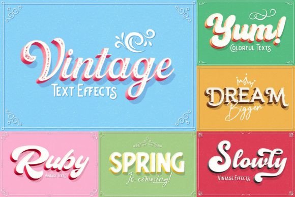 Revive Your Projects with Captivating Vintage Text Effects
