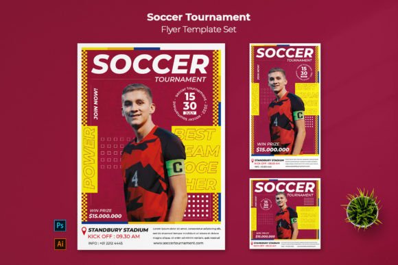 Score Big with a Dynamic Soccer Tournament Flyer Template
