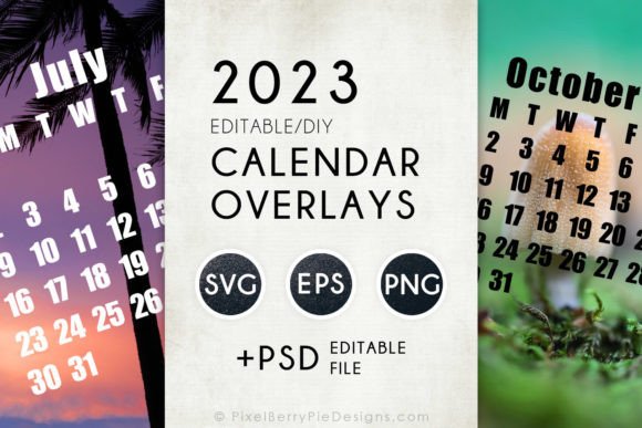 Streamline Your 2023 Projects with Versatile Calendar Overlays
