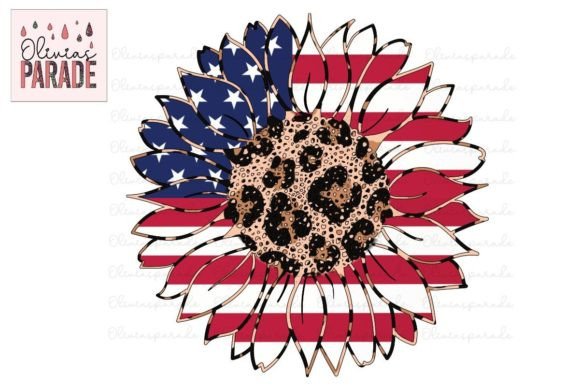 USA Flag Sunflower Sublimation Png: A Design Asset for Patriotic Projects
